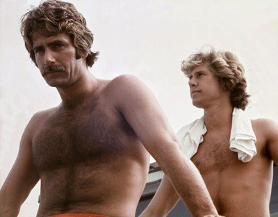 Sam Elliott and Parker Stevenson in Lifeguard in 1976. 