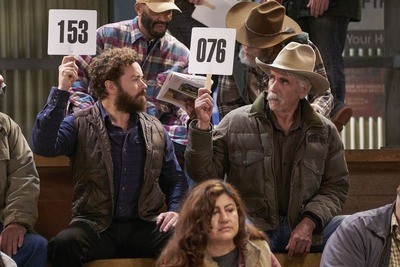 Sam Elliott and Danny Masterson in the show The Ranch in 2017. 