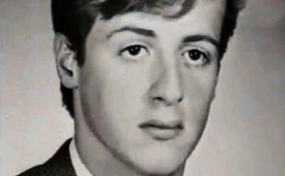 A portrait of Sylvester Stallone in his teens.