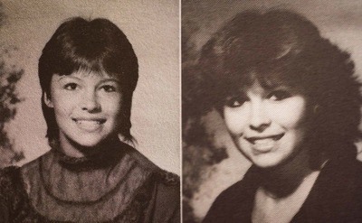 Pamela Anderson’s yearbook photo age 16 / Pamela Anderson’s yearbook photo age 17