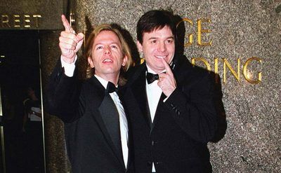 David Spade and Mike Myers during Saturday Night Live’s Anniversary.