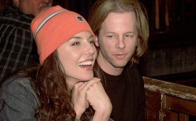 A photo of Krista Allen and David Spade during a night out.