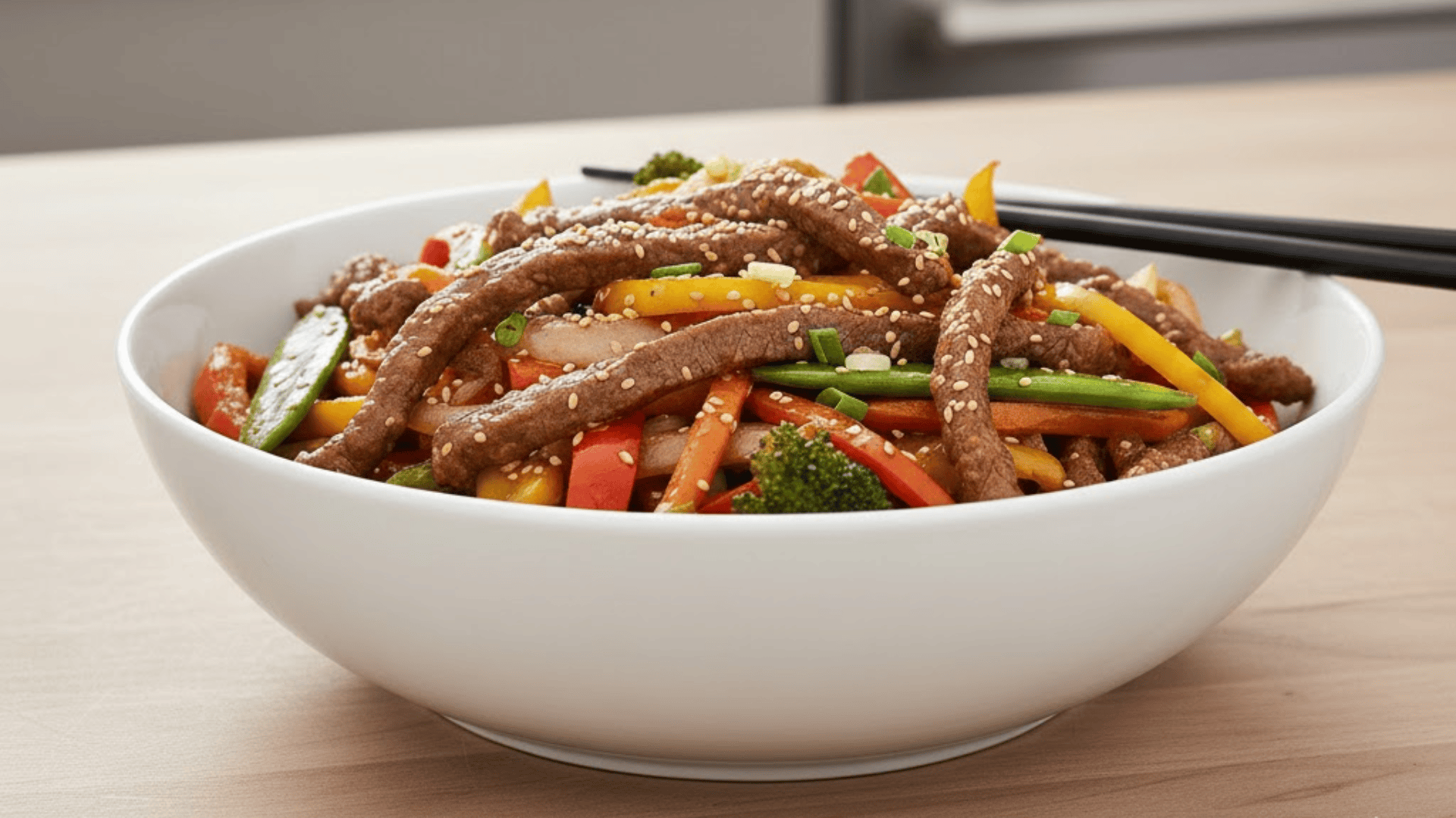 3 steak and vegetable stir fry