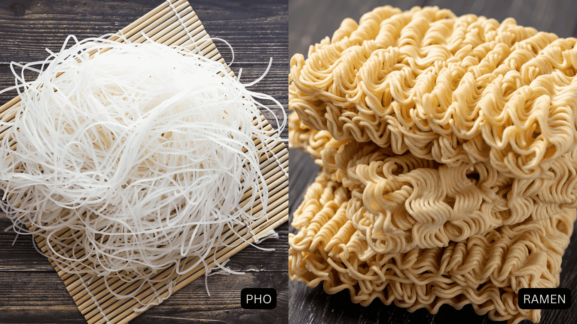Pho vs Ramen Noodles