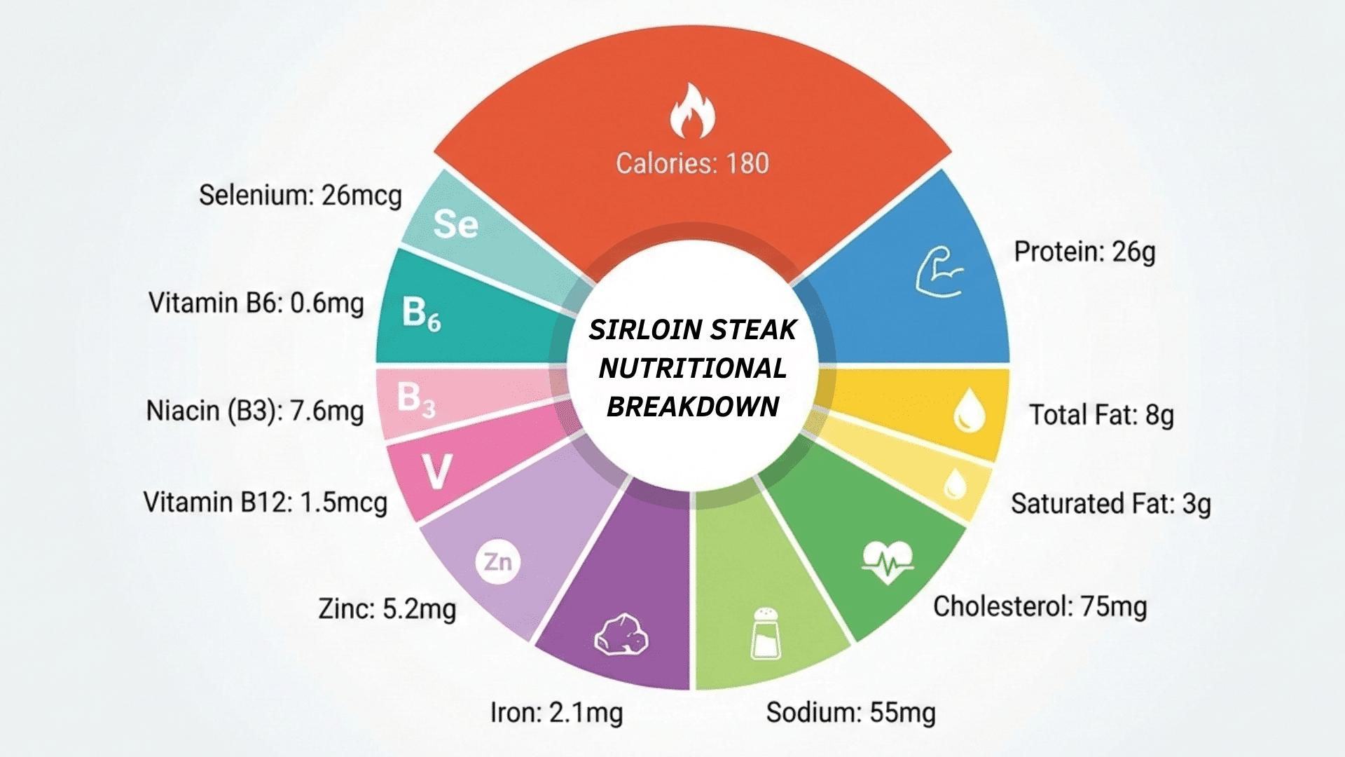 sirloin steak nutrition distribution (2)