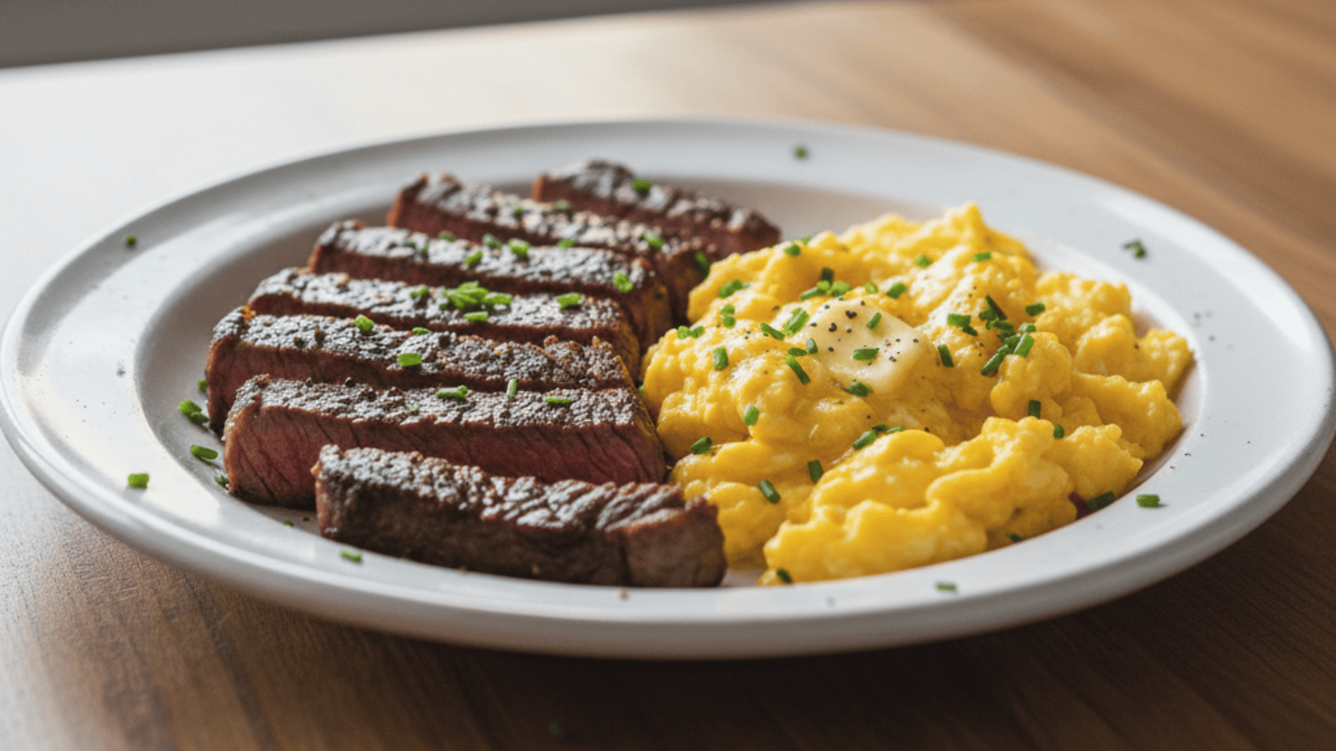steak and eggs