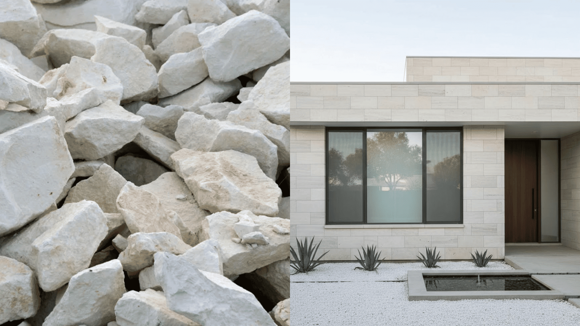 rock types of exyterior house stone