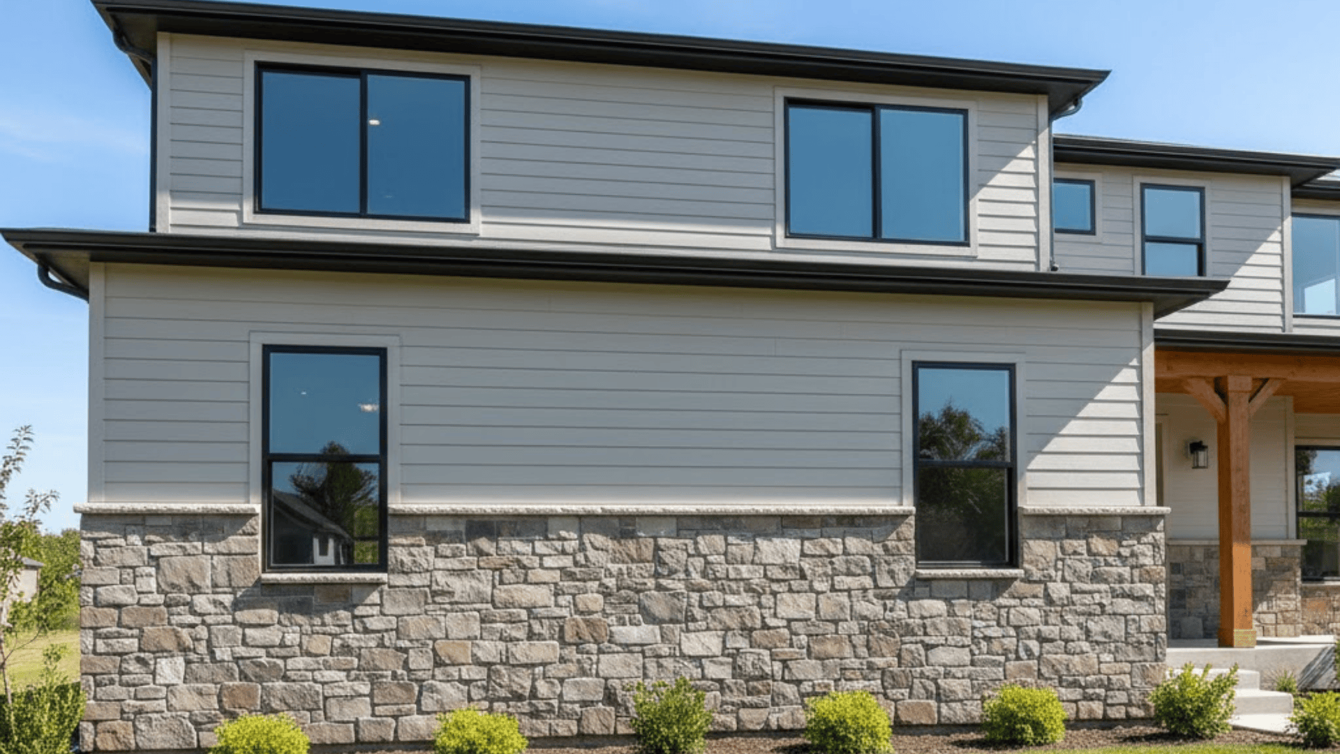 stone foundation siding