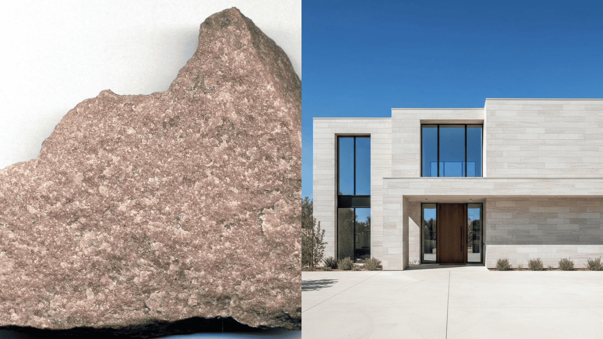 stone on front of house idea