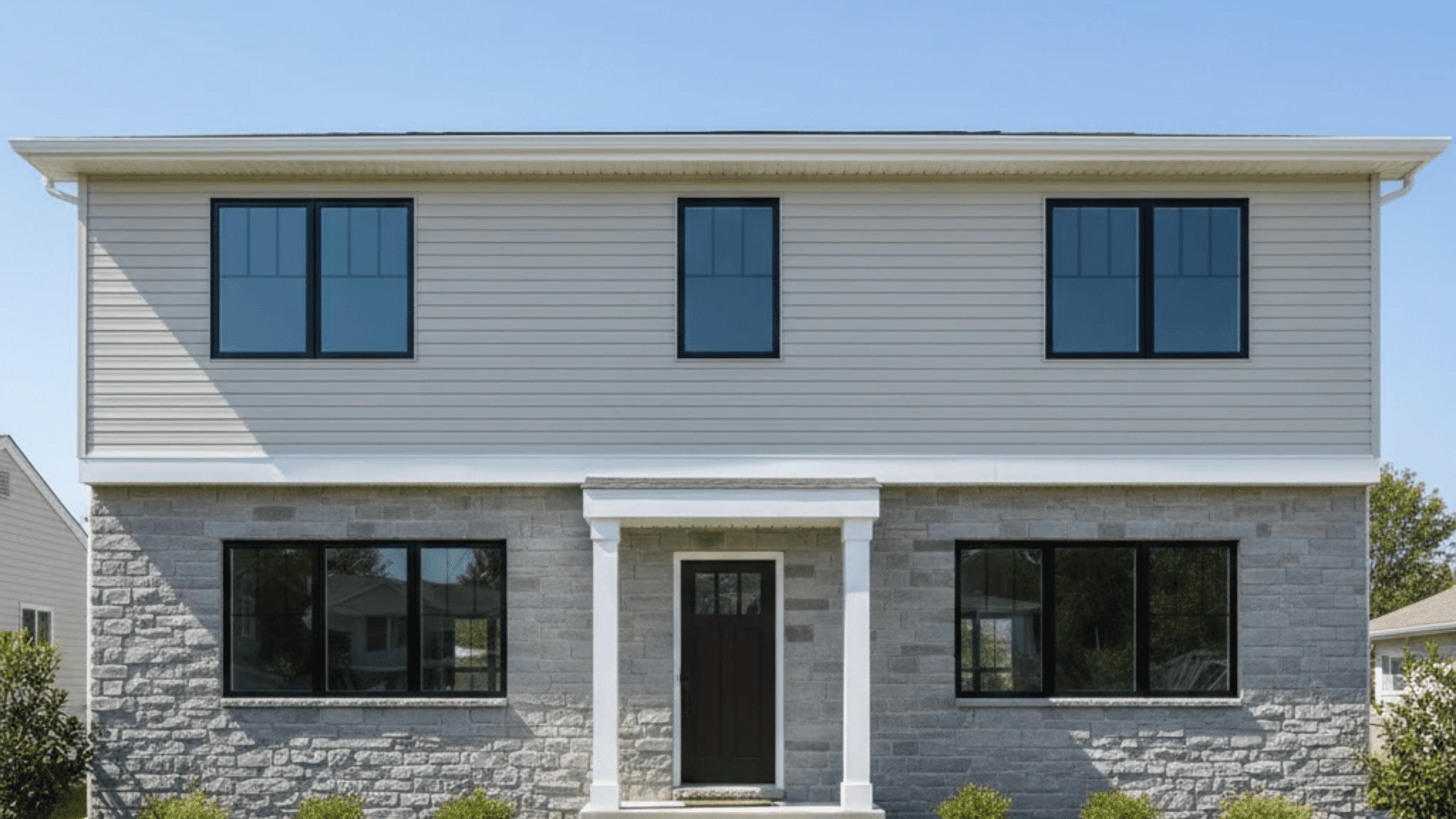 two story home exterior siding