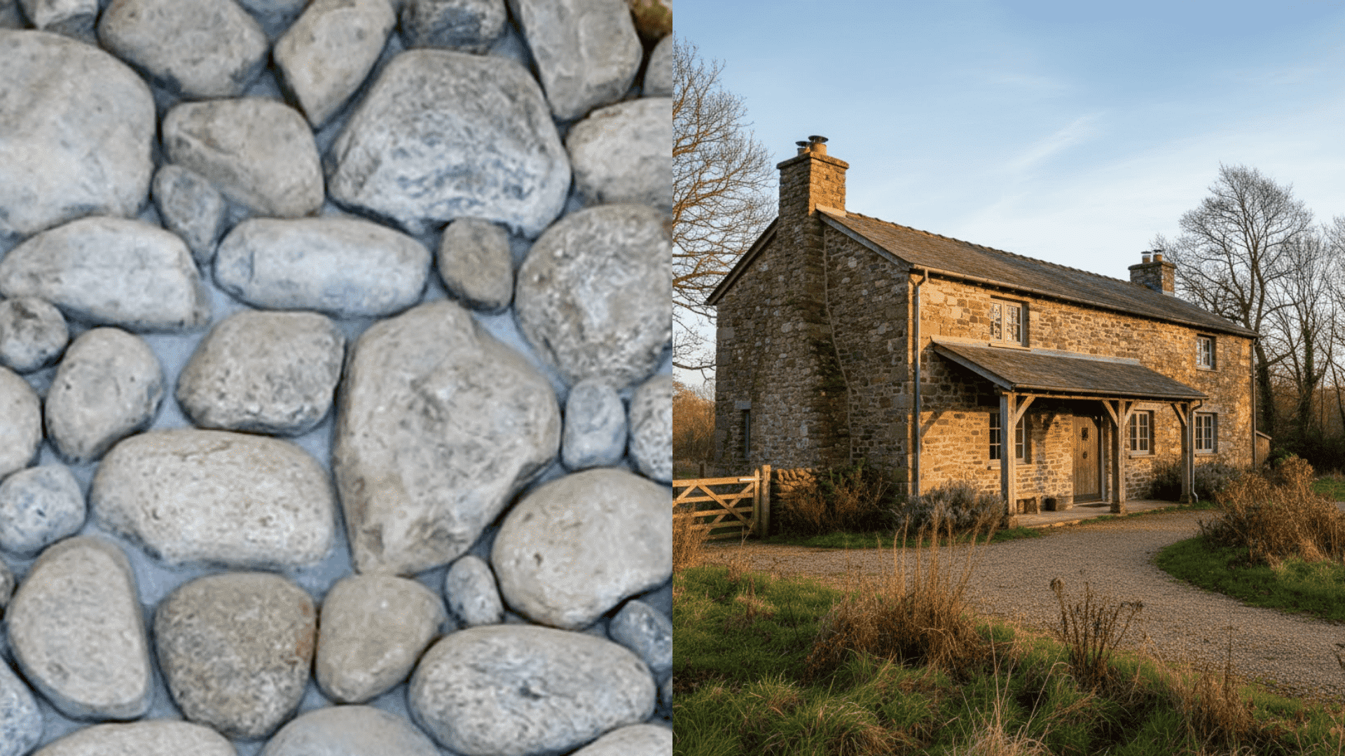 types of exterior house stone colors