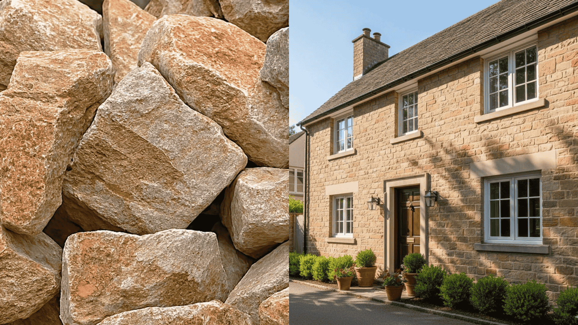 wall types of exterior house stone