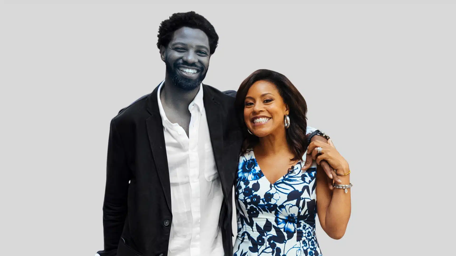 An image of Sheinelle Jones and her husband at an event, but now Uche Ojeh illness succumbed him to death