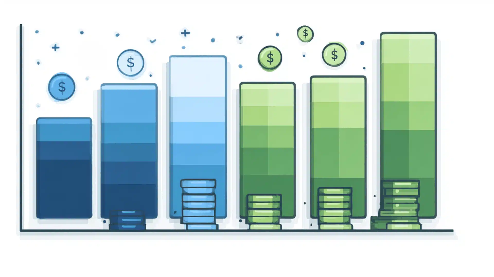 Bar chart illustrating various low-risk investment options and their corresponding monetary values