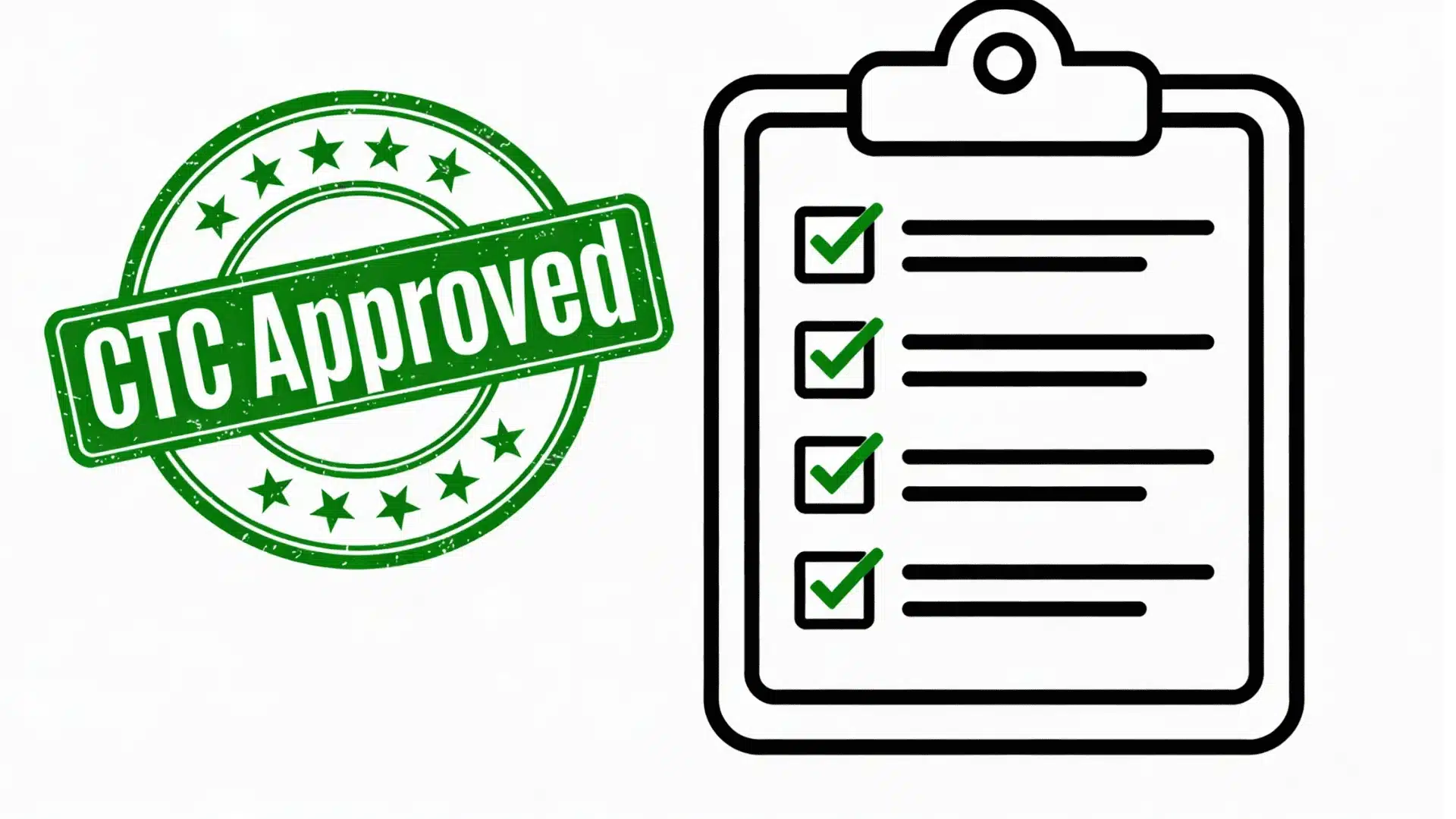CTC approved logo indicating clear to close status for mortgage applications in real estate transactions